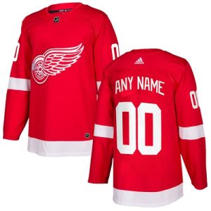 NHL Detroit Red Wings Tröja Skräddarsydda Hemma Röd Authentic